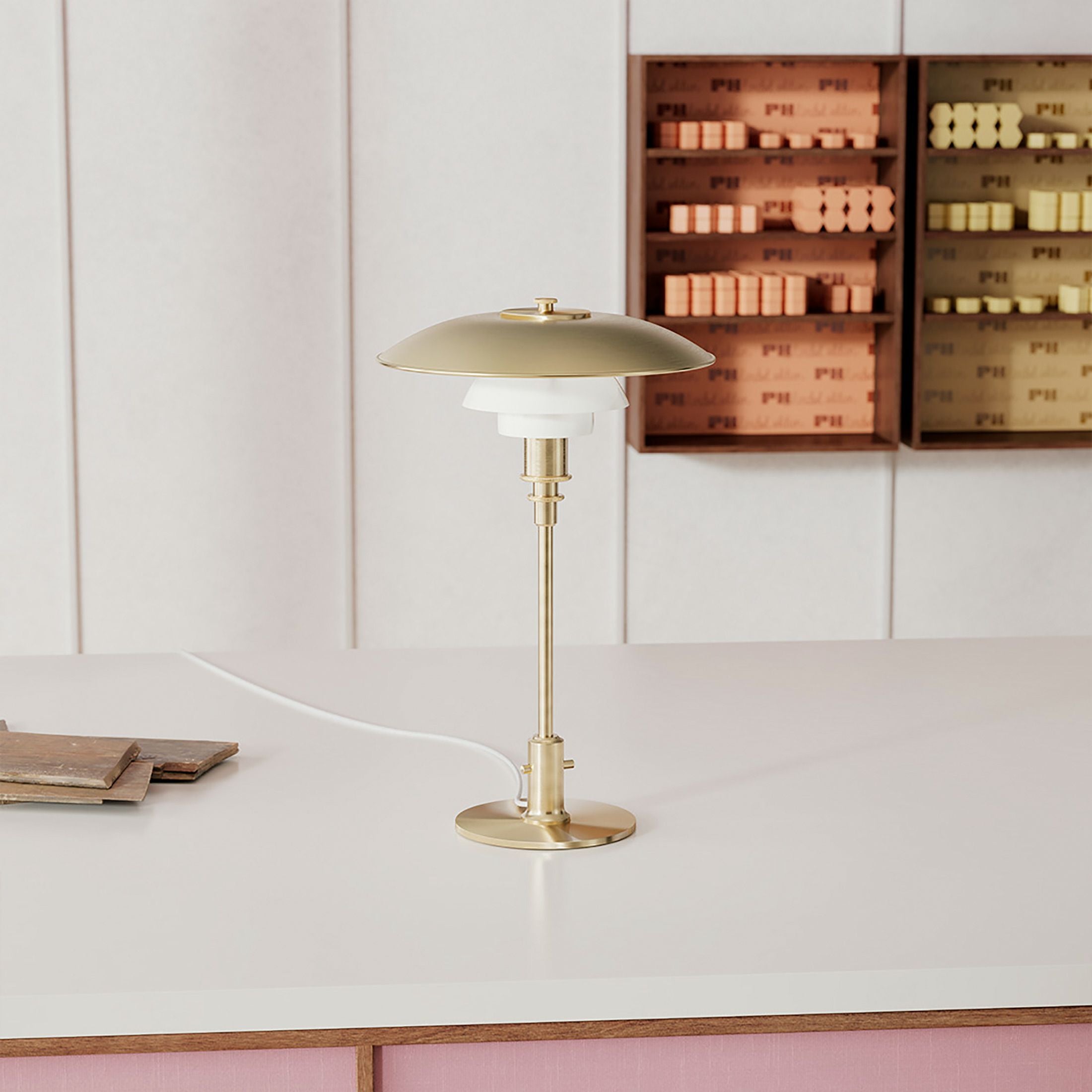 Louis Poulsen｜PH 3/2 Table Brass Opal Glass テーブルランプ