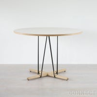CARL HANSEN & SON （カール・ハンセン＆サン） E020 / EMBRACE TABLE / オーク材・ソープ仕上げ・ホワイトラミネート・ブラック脚 / φ110cm / ダイニングテーブル