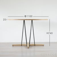 CARL HANSEN & SON （カール・ハンセン＆サン） E020 / EMBRACE TABLE / オーク材・ソープ仕上げ・ホワイトラミネート・ブラック脚 / φ110cm / ダイニングテーブル