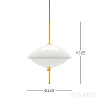 FRITZ HANSEN（フリッツ・ハンセン） / CLAM（クラム） / ペンダントランプ / オパールガラス / 真鍮（無加工） / φ440mm【要取付工事】