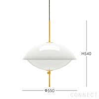 FRITZ HANSEN（フリッツ・ハンセン） / CLAM（クラム） / ペンダントランプ / オパールガラス / 真鍮（無加工） / φ550mm【要取付工事】