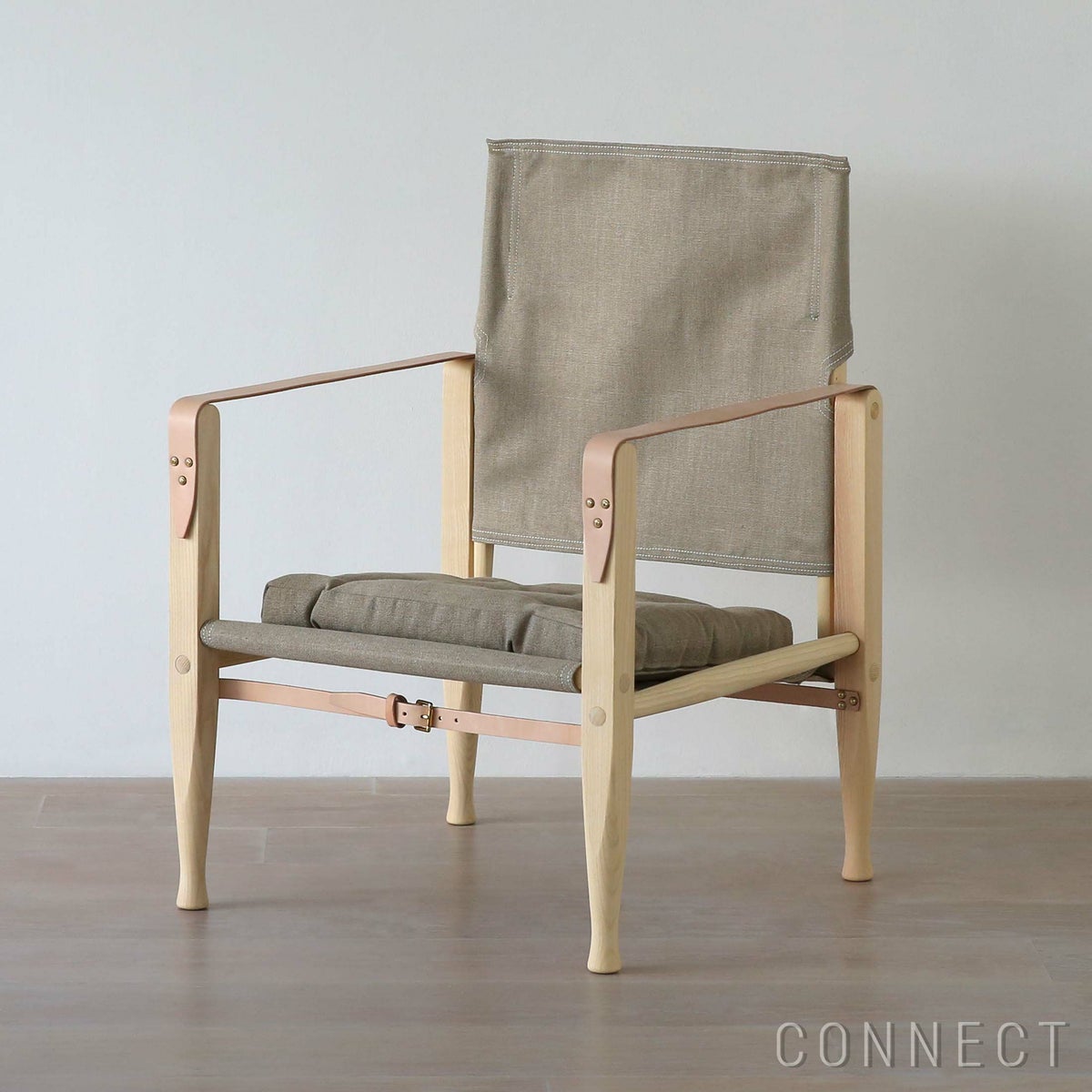 CARL HANSEN & SON （カール・ハンセン＆サン）/ KK47000 SAFARI CHAIR / アッシュ材・ホワイトオイル仕上げ / ナチュラルキャンバス