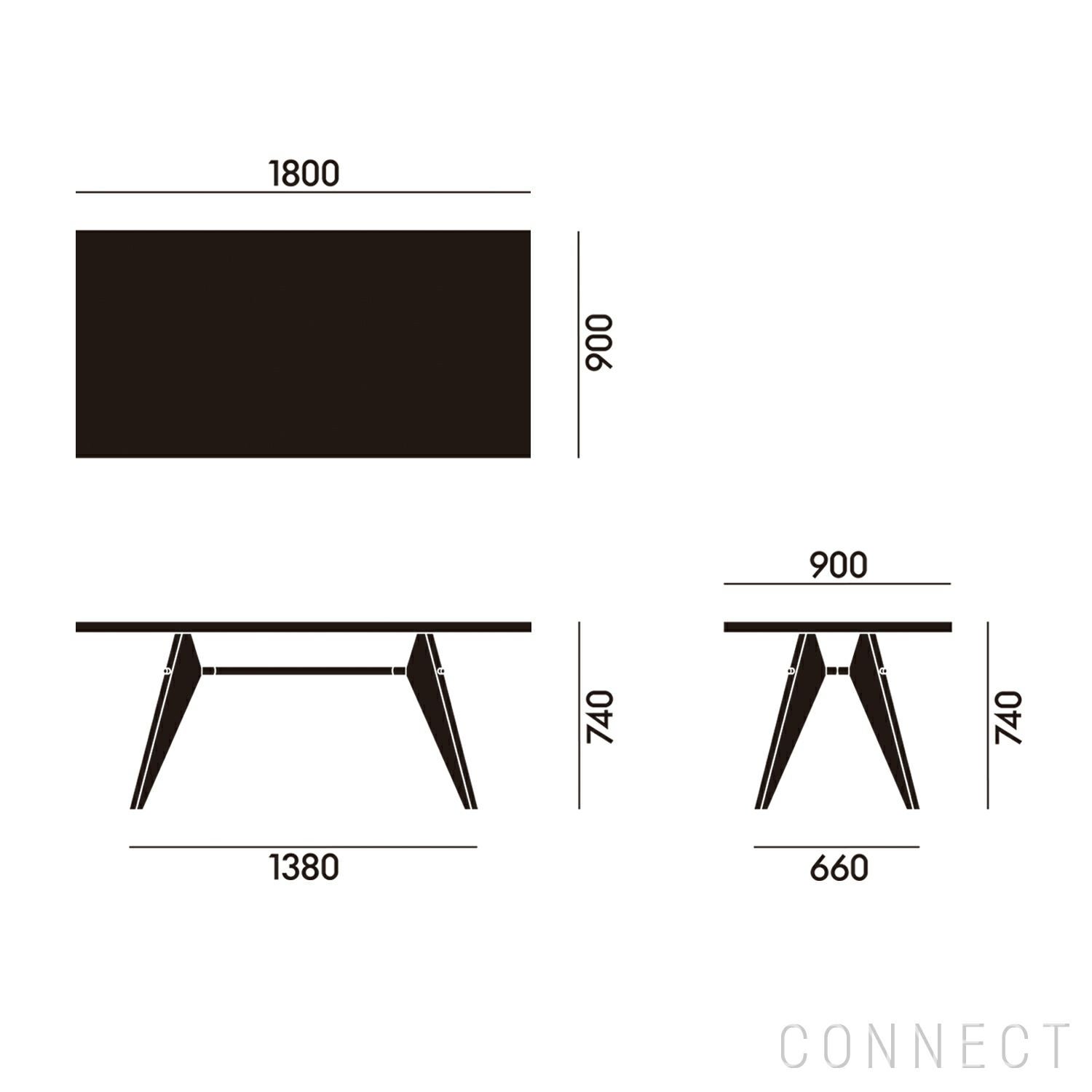 EM Table EMターブル Vitra Jean Prouve│正規販売店 CONNECT