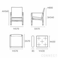 CARL HANSEN & SON （カール・ハンセン＆サン）/ KK47000 SAFARI CHAIR / アッシュ材・ホワイトオイル仕上げ / Thor 301