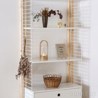 String（ストリング） / ストリング システム / チェスト＋フロアパネル / H200×W80×D30 / ホワイト / 壁面収納