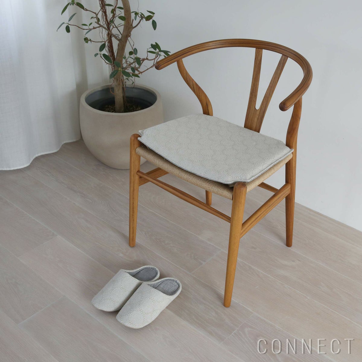 Kvadrat （クヴァドラ） / CONNECTオリジナルルームシューズ / Tambourine Hallingdal （タンバリンハリンダル） / ベージュ×ライトグレー