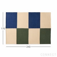 HAY（ヘイ） / ETHAN COOK FLAT WORKS（イーサン クック フラット ワークス） / ピーチグリーンチェック / 170×240cm / ラグ