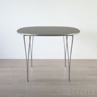 FRITZ HANSEN（フリッツ・ハンセン） / TABLE SERIES（テーブルシリーズ）B612 / スーパー楕円テーブル / グレー / クローム脚