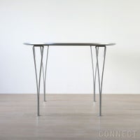FRITZ HANSEN（フリッツ・ハンセン） / TABLE SERIES（テーブルシリーズ）B612 / スーパー楕円テーブル / グレー / クローム脚