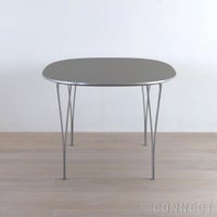 FRITZ HANSEN（フリッツ・ハンセン） / TABLE SERIES（テーブルシリーズ）B616 / スーパー楕円テーブル / グレー / クローム脚