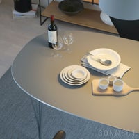 FRITZ HANSEN（フリッツ・ハンセン） / TABLE SERIES（テーブルシリーズ）B616 / スーパー楕円テーブル / グレー / クローム脚