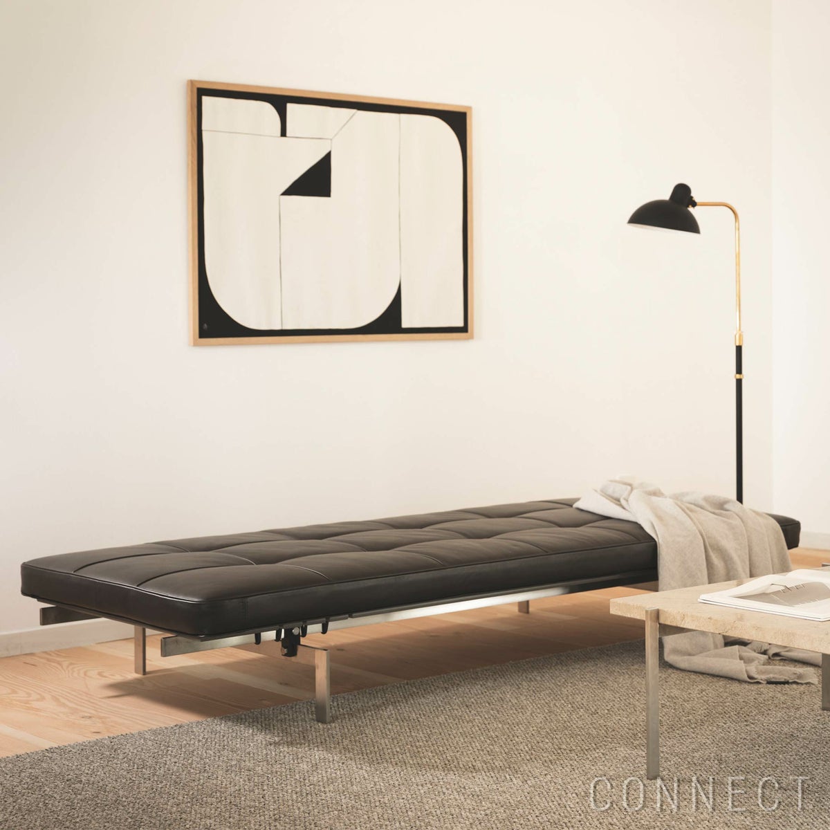 FRITZ HANSEN（フリッツ・ハンセン） / PK80（ピーケー80） / グレースレザー / ダークブラウン / デイベッド