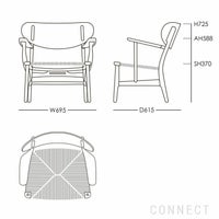 CARL HANSEN & SON（カール・ハンセン＆サン） / CH22 / ウォルナット材・オイル仕上げ / ラウンジチェア