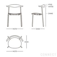 CARL HANSEN & SON（カール・ハンセン＆サン） / CH88T / オーク材・ソープ仕上げ・ブラック脚 / ダイニングチェア