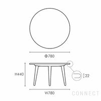 CARL HANSEN & SON（カール・ハンセン＆サン） / CH008 / チーク材・オーク材・オイル仕上げ / φ78cm / コーヒーテーブル