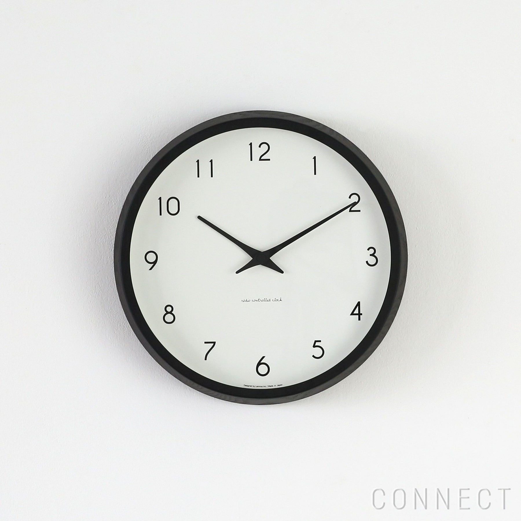 Lemnos（レムノス） / Campagne（カンパーニュ） ブラック / オーク・ウレタン塗装 掛け時計 電波時計【CONNECT別注】