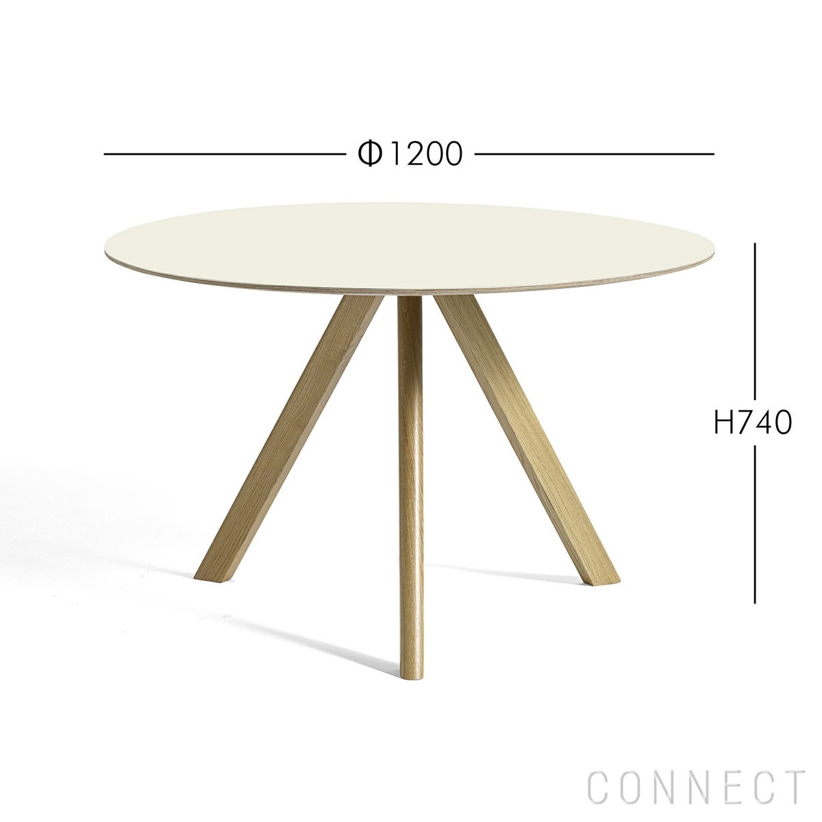 HAY（ヘイ） / CPH 20 ROUND（ラウンド） / Φ120cm / オフホワイトリノリウム / テーブル