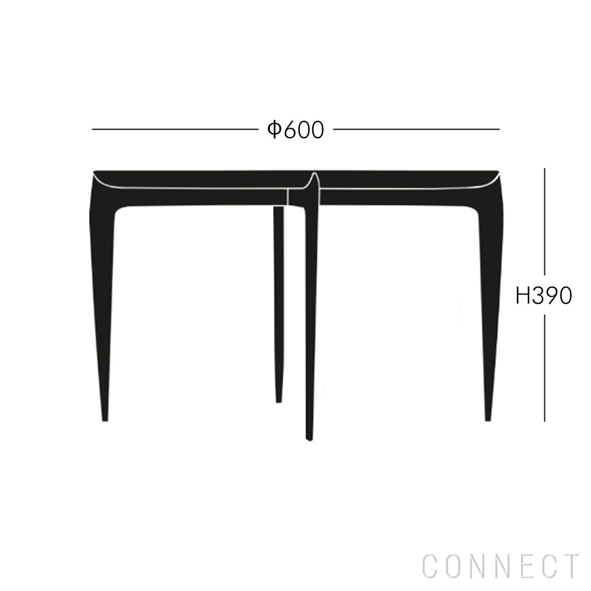 FRITZ HANSEN（フリッツ・ハンセン） / TRAY TABLE（トレイテーブル） / 折りたたみ式トレイテーブル / φ60cm / オーク