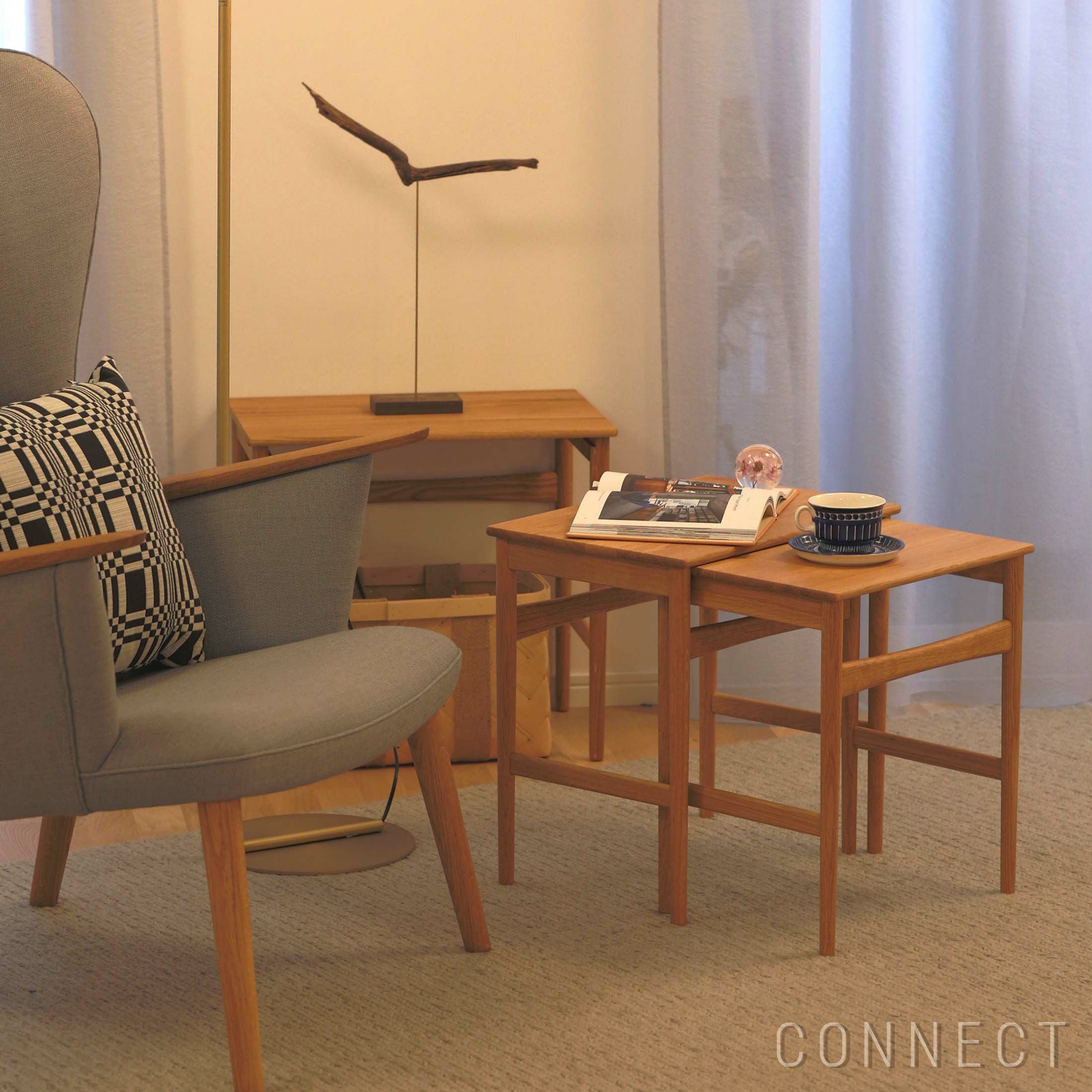 コーヒーテーブル+サイドテーブル CARL HANSEN &amp; SON CH004 NESTING TABLES CH004 NESTING TABLE（ネストテーブル） / Carl Hansen＆Son（カール
