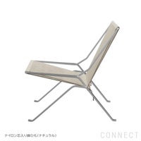 FRITZ HANSEN（フリッツ・ハンセン） / PK25（ピーケー25） / ナイロン芯入り麻ひも / マットクロームスプリングスチール