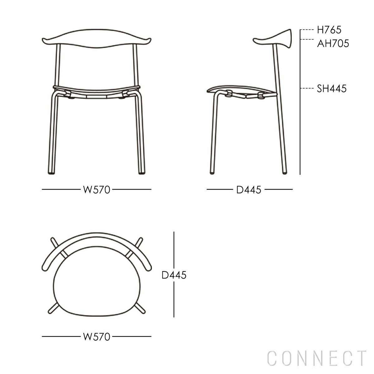 CARL HANSEN & SON（カール・ハンセン＆サン） / CH88P / オーク材・オイル仕上げ / Thor 307 / ダイニングチェア