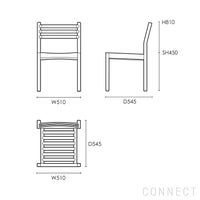 CARL HANSEN & SON （カール・ハンセン＆サン） / AH501 Outdoor Dining Chair（AHアウトドアシリーズ） / チーク材・無塗装 / ダイニングチェア
