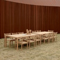 CARL HANSEN & SON （カール・ハンセン＆サン） / AH502 Outdoor Dining Chair with Armrest（AHアウトドアシリーズ） / チーク材・無塗装 / ダイニングチェア