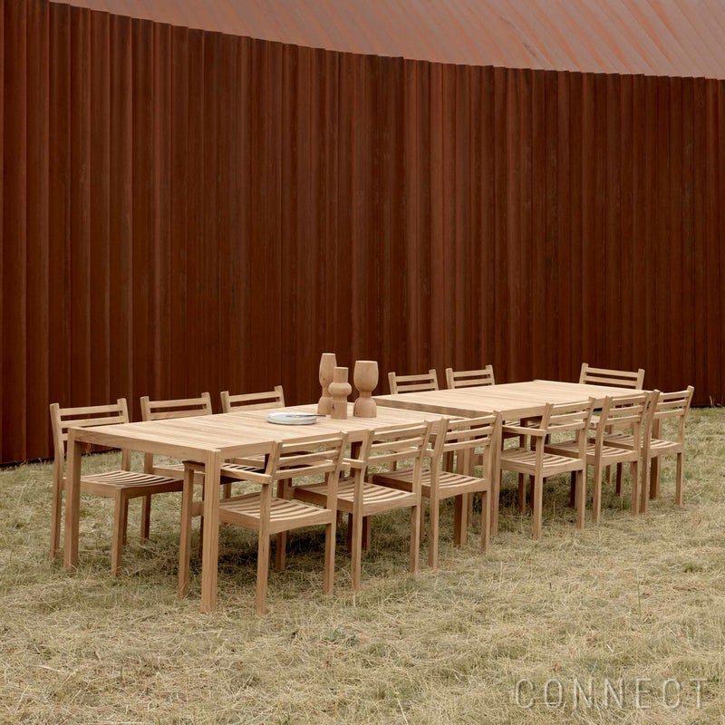 CARL HANSEN & SON （カール・ハンセン＆サン） / AH502 Outdoor Dining Chair with Armrest（AHアウトドアシリーズ） / チーク材・無塗装 / ダイニングチェア