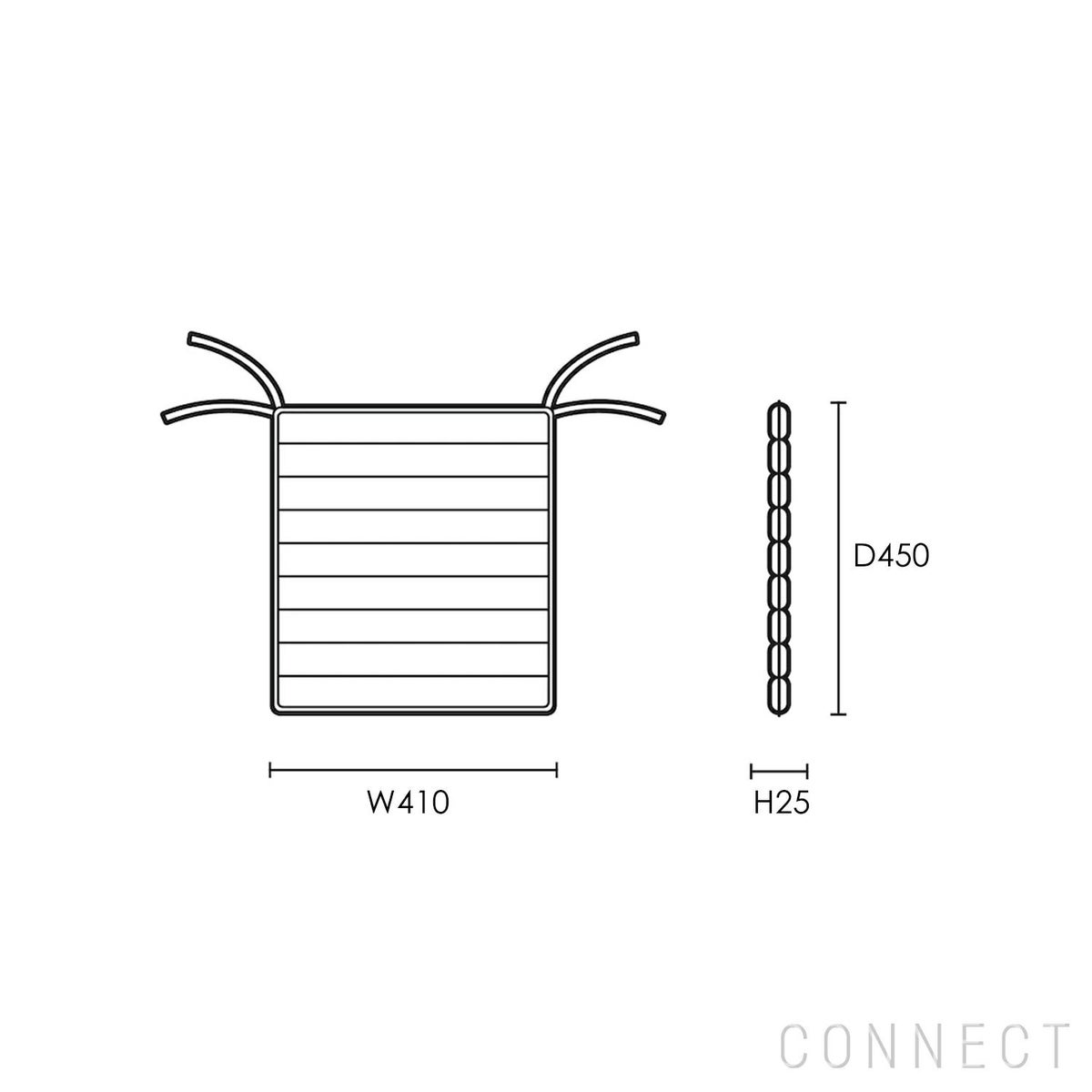 CARL HANSEN & SON （カール・ハンセン＆サン） / CU AH501S（AH501・AH502ダイニングチェア専用シートクッション） / Agora Liso life oat 1760 / 屋外・アウトドア用