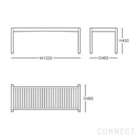 CARL HANSEN & SON （カール・ハンセン＆サン） / AH912 Outdoor Table Bench（AHアウトドアシリーズ） / チーク材・無塗装 / ベンチ