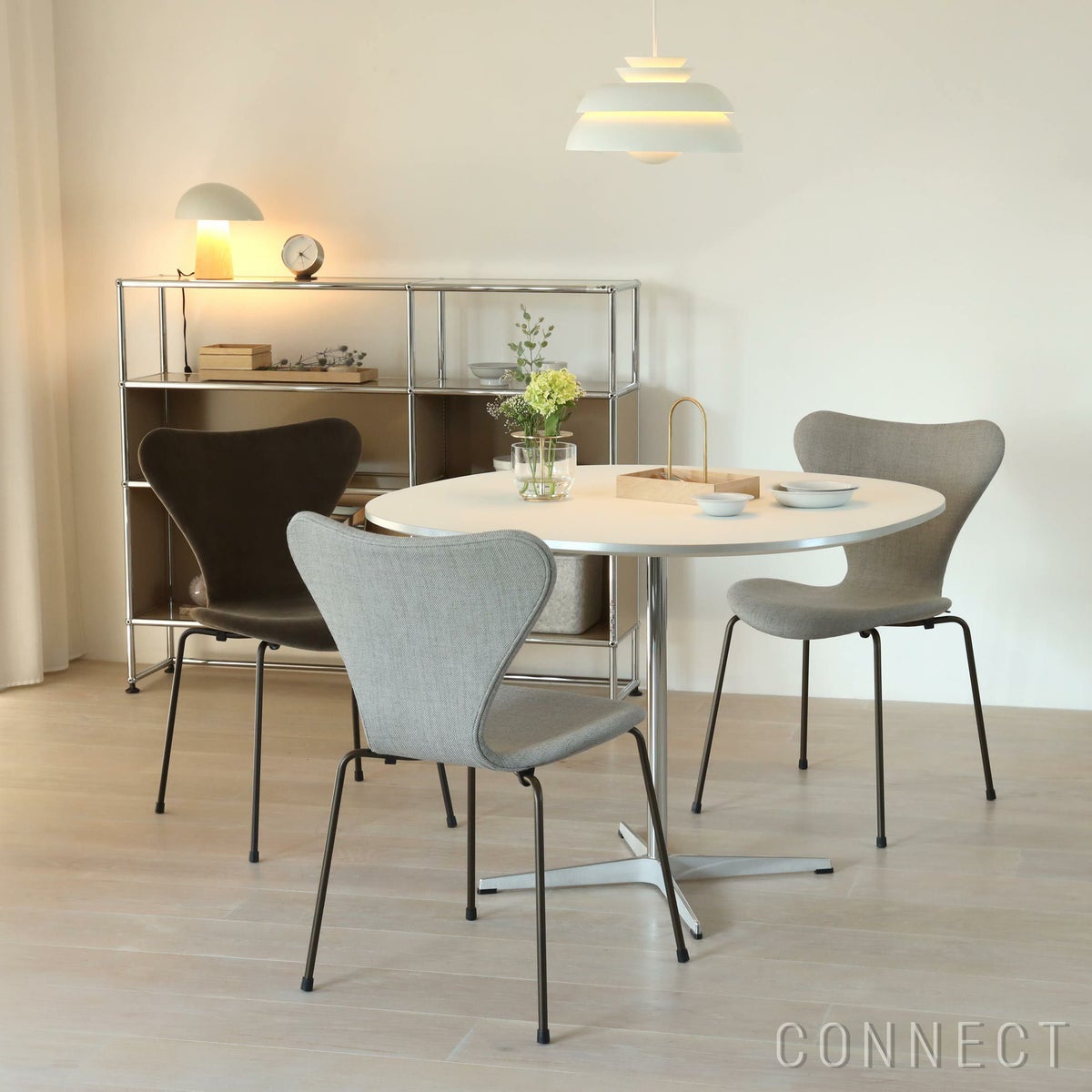 FRITZ HANSEN（フリッツ・ハンセン） / SERIES 7（セブンチェア） / Sunniva 153（スニバ）サンド・ライトグレー / フルパディング