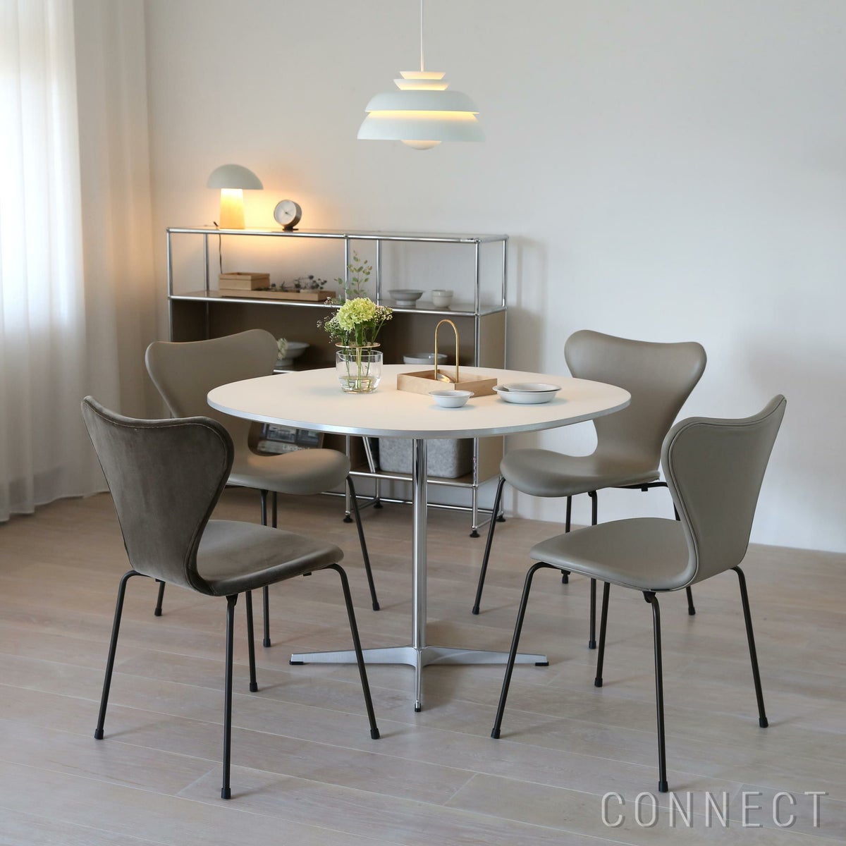 FRITZ HANSEN（フリッツ・ハンセン） / SERIES 7（セブンチェア） / BELFAST（ベルファスト）/ VELVET（ベルベット） / フルパディング / ブラウンブロンズ脚