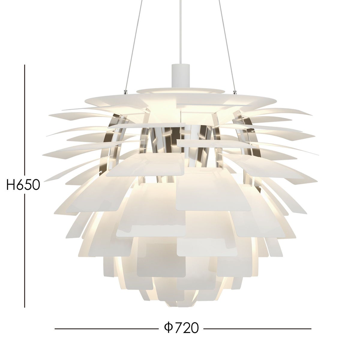 Louis Poulsen（ルイスポールセン） / PH Artichoke 720（PHアーティチョーク720） / 組込LED 3000K / ペンダントライト【要電気工事】