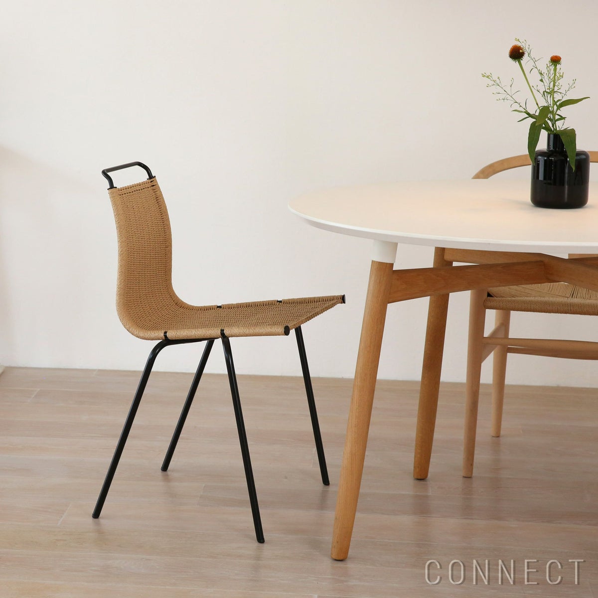 CARL HANSEN & SON （カール・ハンセン＆サン） / PK1（ピーケー1）/ ナチュラルペーパーコード / ブラック脚