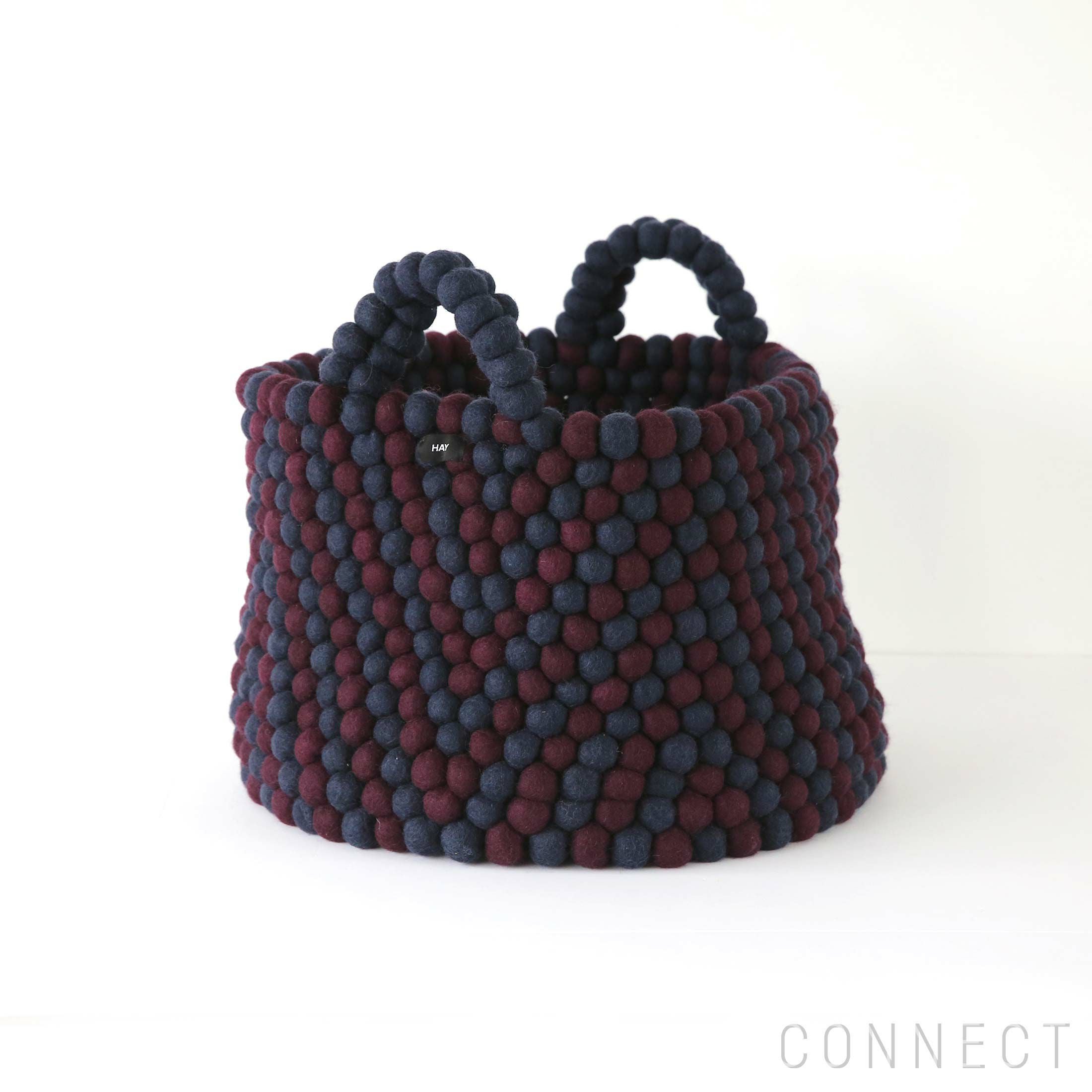 在庫限り】HAY（ヘイ） / BEAD BASKET WITH HANDLE（バスケット