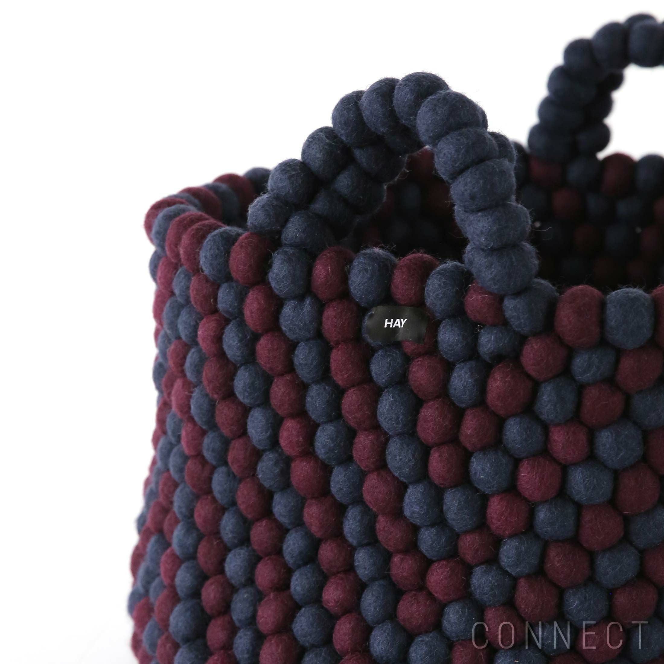在庫限り】HAY（ヘイ） / BEAD BASKET WITH HANDLE（バスケット