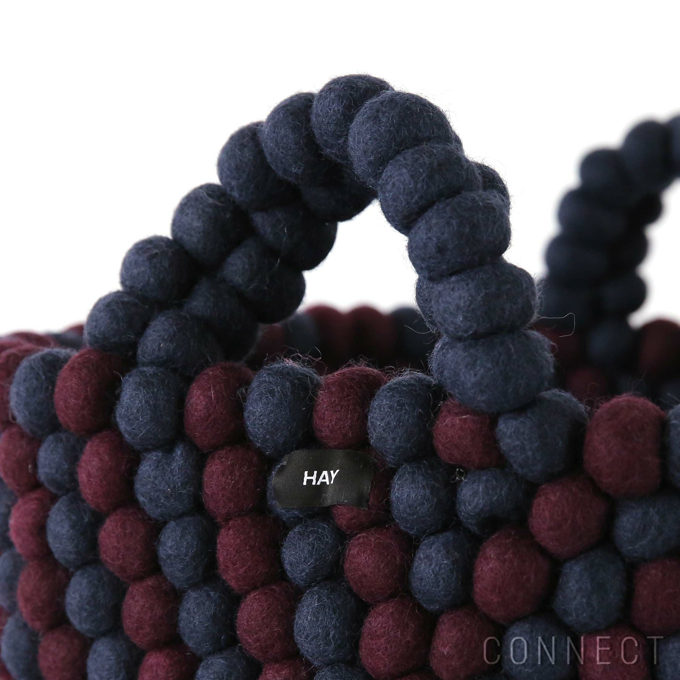 在庫限り】HAY（ヘイ） / BEAD BASKET WITH HANDLE（バスケット