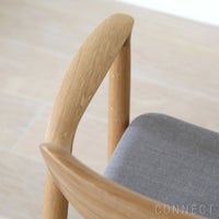 MARUNI COLLECTION（マルニコレクション） / HIROSHIMA（ヒロシマ） / アームチェア（張座）/ オーク材 / ウレタン樹脂塗装（ナチュラルクリア） / M-02 Remix#3E02 ウォームグレー136