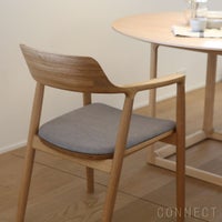 MARUNI COLLECTION（マルニコレクション） / HIROSHIMA（ヒロシマ） / アームチェア（張座）/ オーク材 / ウレタン樹脂塗装（ナチュラルクリア） / M-02 Remix#3E02 ウォームグレー136