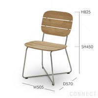  SKAGERAK（スカゲラック） / Lilium Chair（リリウム チェア） / チーク材 / ステンレススチール / 屋外・アウトドア用