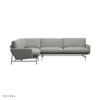 【ソファキャンペーン pt10倍】FRITZ HANSEN（フリッツ・ハンセン） / LISSONI（リッソーニソファ） / PL114S L（左用） / 4シーター コーナーソファ / Sunniva 153（スニバ）ライトグレー《クラシックスロープレゼント》