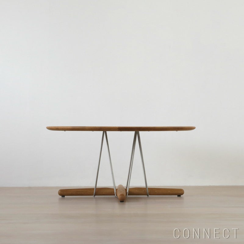 CARL HANSEN & SON （カール・ハンセン＆サン） E021 / EMBRACE LOUNGE TABLE / オーク材・オイル仕上げ・ブラック脚 / φ80cm / コーヒーテーブル