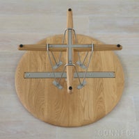 CARL HANSEN & SON （カール・ハンセン＆サン） E021 / EMBRACE LOUNGE TABLE / オーク材・オイル仕上げ・ブラック脚 / φ80cm / コーヒーテーブル