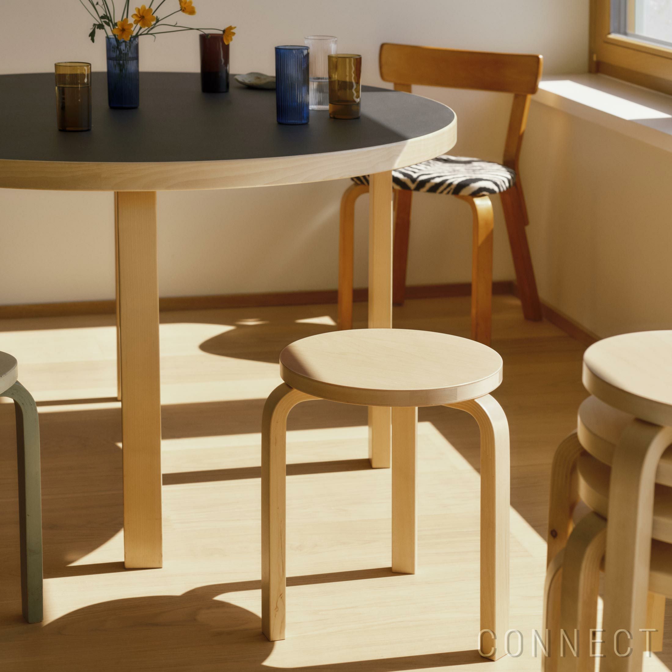 STOOL 60 Wild Birch Artek スツール Villi│正規販売店 CONNECT