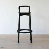【アウトレット】Karimoku New Standard（カリモクニュースタンダード） / CASTOR BARSTOOL High with backrest（キャストールバースツール ハイ ウィズ バックレスト） / ブラック