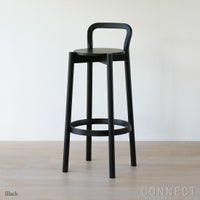 【アウトレット】Karimoku New Standard（カリモクニュースタンダード） / CASTOR BARSTOOL High with backrest（キャストールバースツール ハイ ウィズ バックレスト） / ブラック