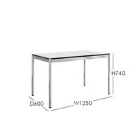  USM（ユーエスエム） / USM Haller Table（USMハラー テーブル） / W1250×D600×H740mm /日本限定サイズ