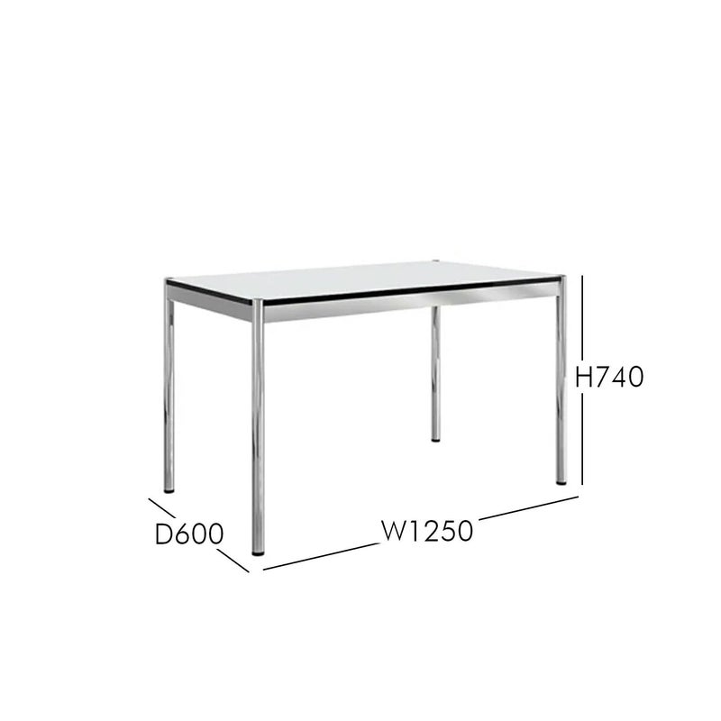  USM（ユーエスエム） / USM Haller Table（USMハラー テーブル） / W1250×D600×H740mm /日本限定サイズ