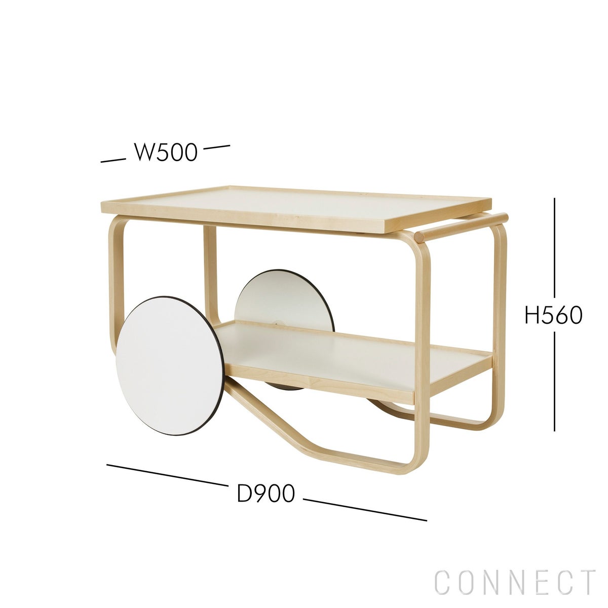 Artek（アルテック） / TEA TROLLEY 901（ティートロリー） / ホワイトラミネート