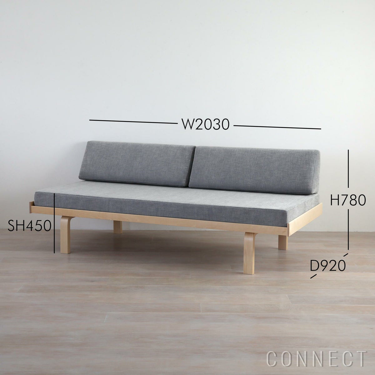 Artek（アルテック） / DAY BED 710（デイベッド） / バーチ材・ナチュラルラッカー仕上げ / Maple 722 / ソファ【CONNECTオリジナル】